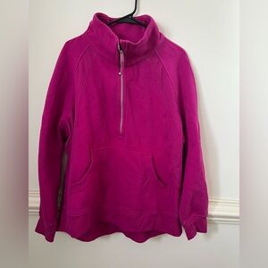 Lululemon Pink Quarter-Zip Pullover